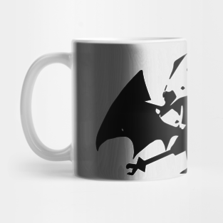 Imp minimal silhouette white Mug